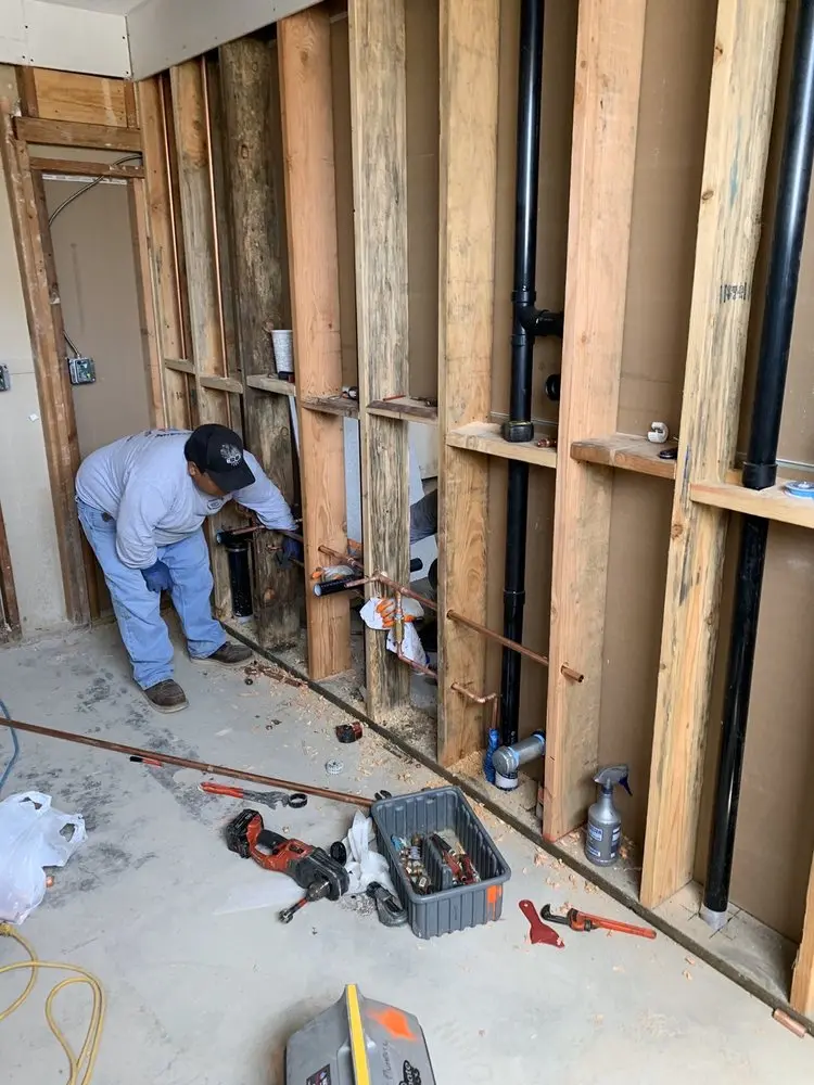 Commercial rough-in plumbing for Water Heater Replacement in Northwest Olympia